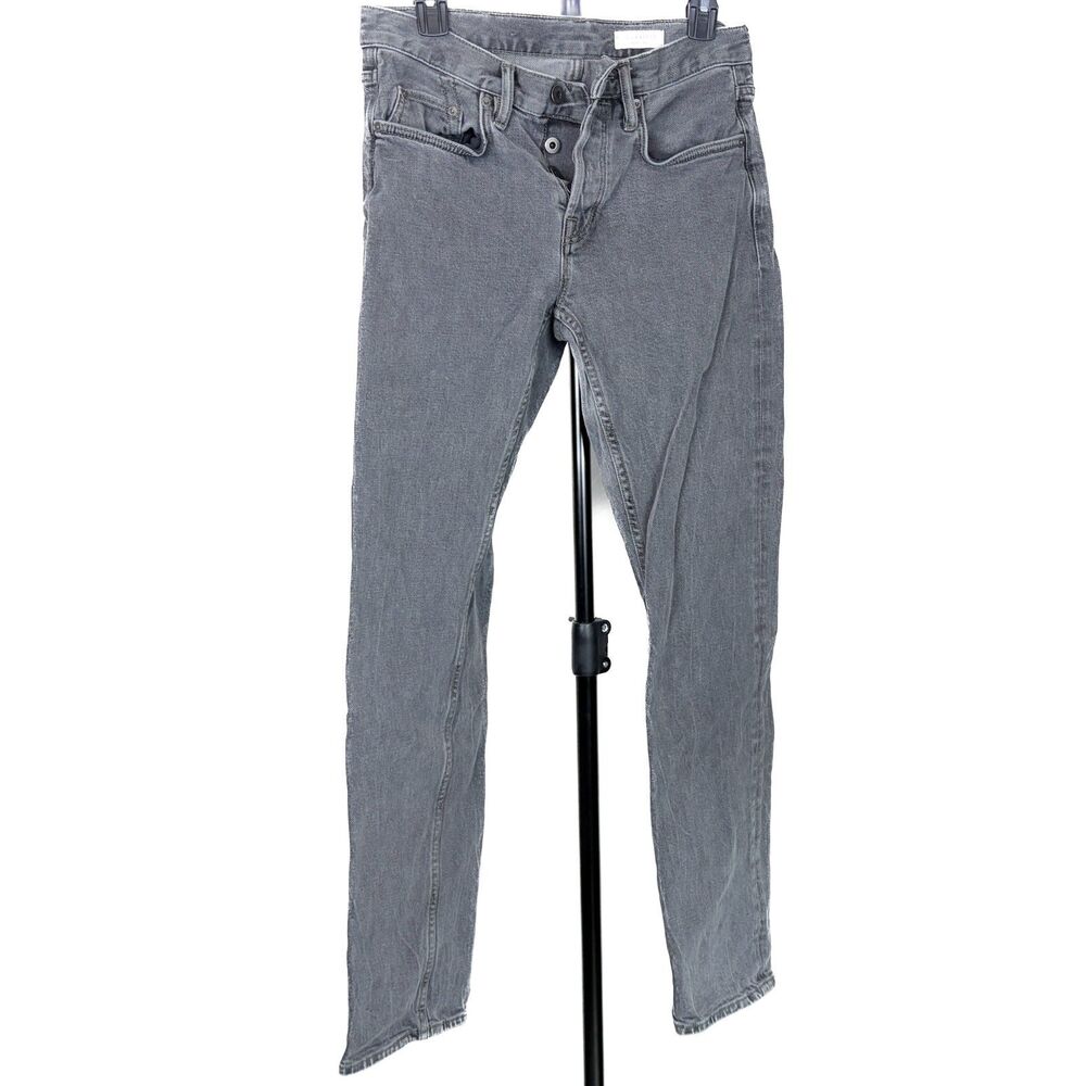 AllSaints Reed Jeans Men's 30 Gray Slim Fit Button Fly Denim